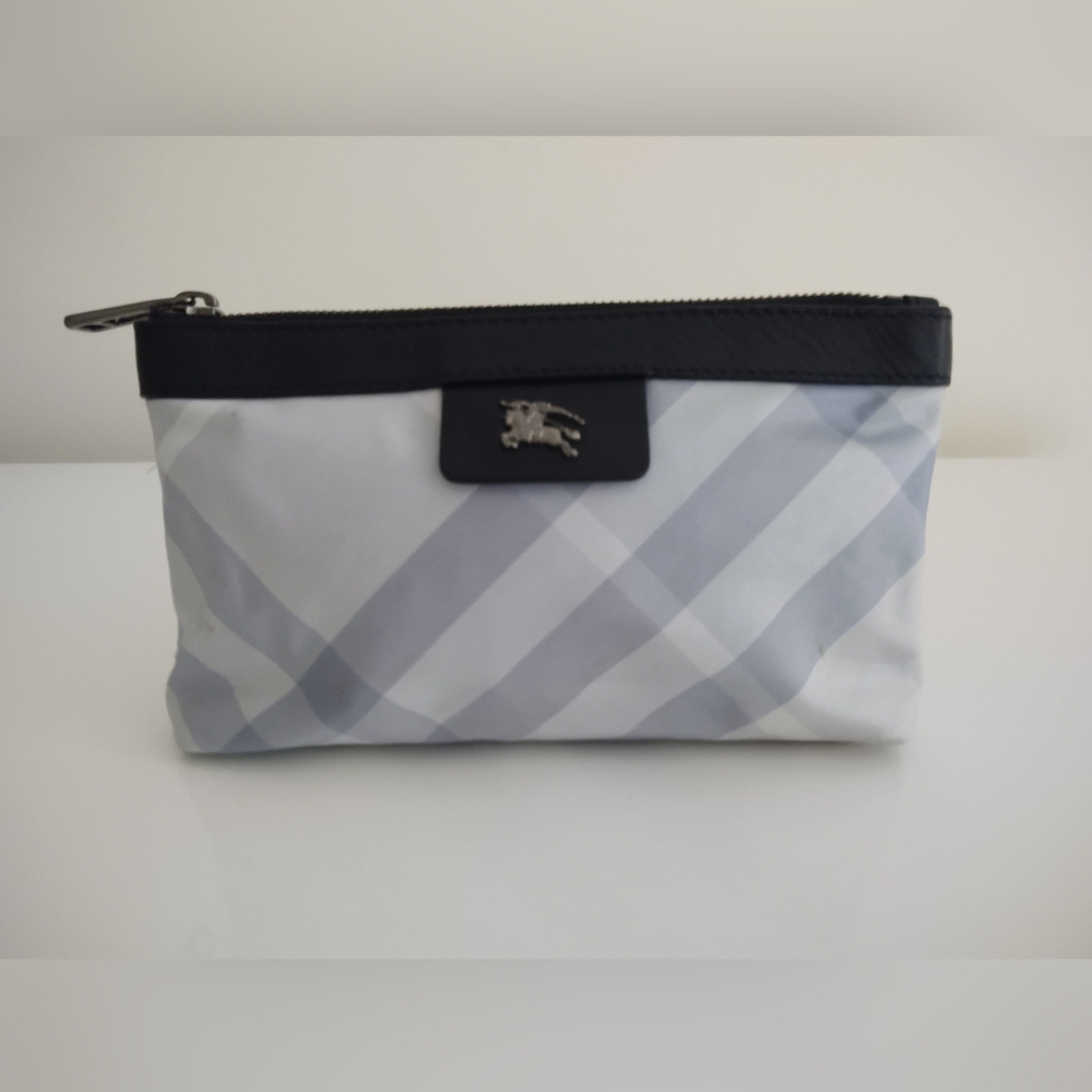 Burberry Nova Check Nylon Clutch Bag